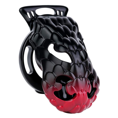 FAAK - Dragon Resin Chastity Cage M - Black photo