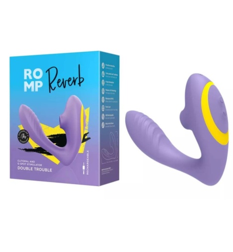 ROMP - Reverb Air Rabbit Vibrator Dual Stimulation - Lilac photo