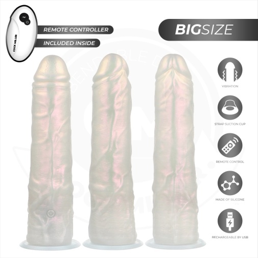 Cock Miller - 21.5cm Lighting Vibro Dildo - Pearl photo