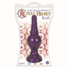 Royal Hiney - 帝皇级带横纹加大码后庭塞 - 紫色 照片