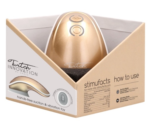 Innovation - Twitch Suction Vibrator - Gold photo