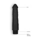 GC - 8" Thick Vibro Dildo - Black 照片-3