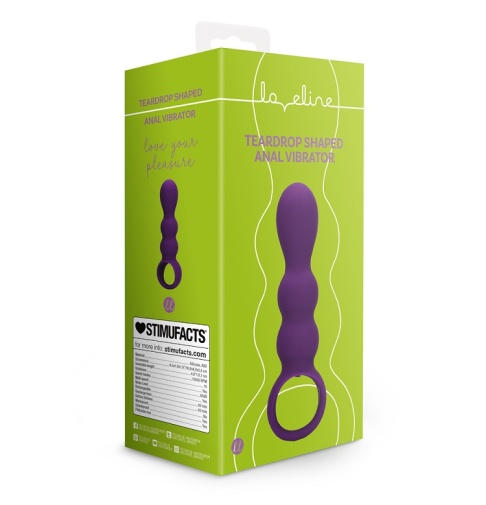 Loveline - Teardrop Anal Vibrator - Purple photo