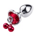 SMVIP - Metal Heart Plug w Bells S - Red photo-2