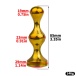 FAAK - Chastity Cage 184 w Belt & Plug - Gold 照片-19