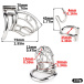 FAAK - Metal Chastity Cage w Urethral Sound  照片-13