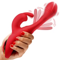 Inmi - Rabbit Flick Vibrator - Red photo