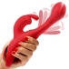 Inmi - Rabbit Flick Vibrator - Red photo-2