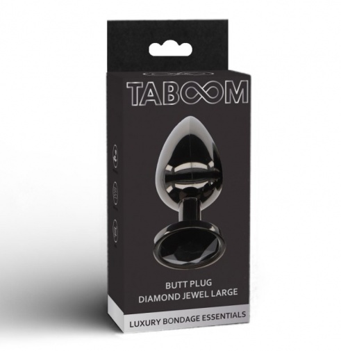 Taboom - Butt Plug w Jewel L - Black photo