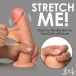 Jock - 8" Real Skin Vibro Dildo - Flesh photo-5