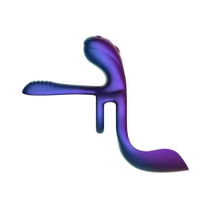 Hueman - Zenith 3-in-1 Vibro Ring - Blue photo