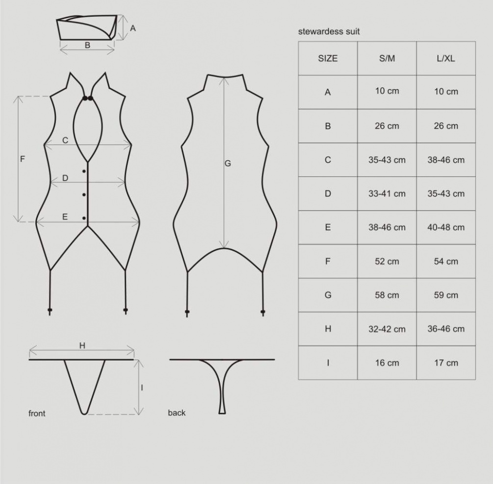 Sexy and seductive, 3cs stewardesses costume!
deep bordeaux... Obsessive - Stewardess Costume - Maroon - L/XL photo-6