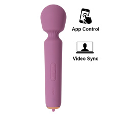 SVAKOM - Mini Emma Neo Interactive Wand Vibrator - Romantic Rose photo