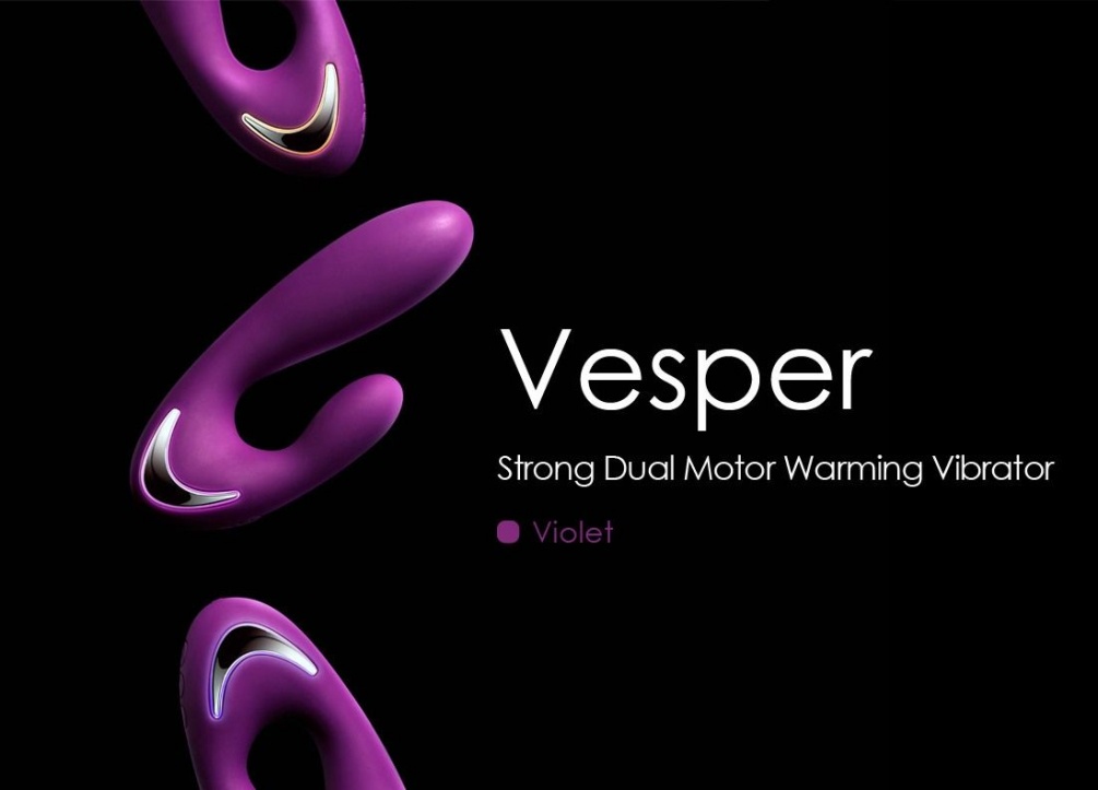 Vesper designed with a flexible V shape and has 2 different ... SVAKOM - Vesper Vibrator - Violet photo-10