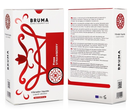 Bruma - Strawberry Liquid Vibrator - 15ml photo