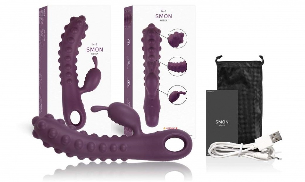 Kokos - Smon 兔子震动棒 - 紫色 照片-13