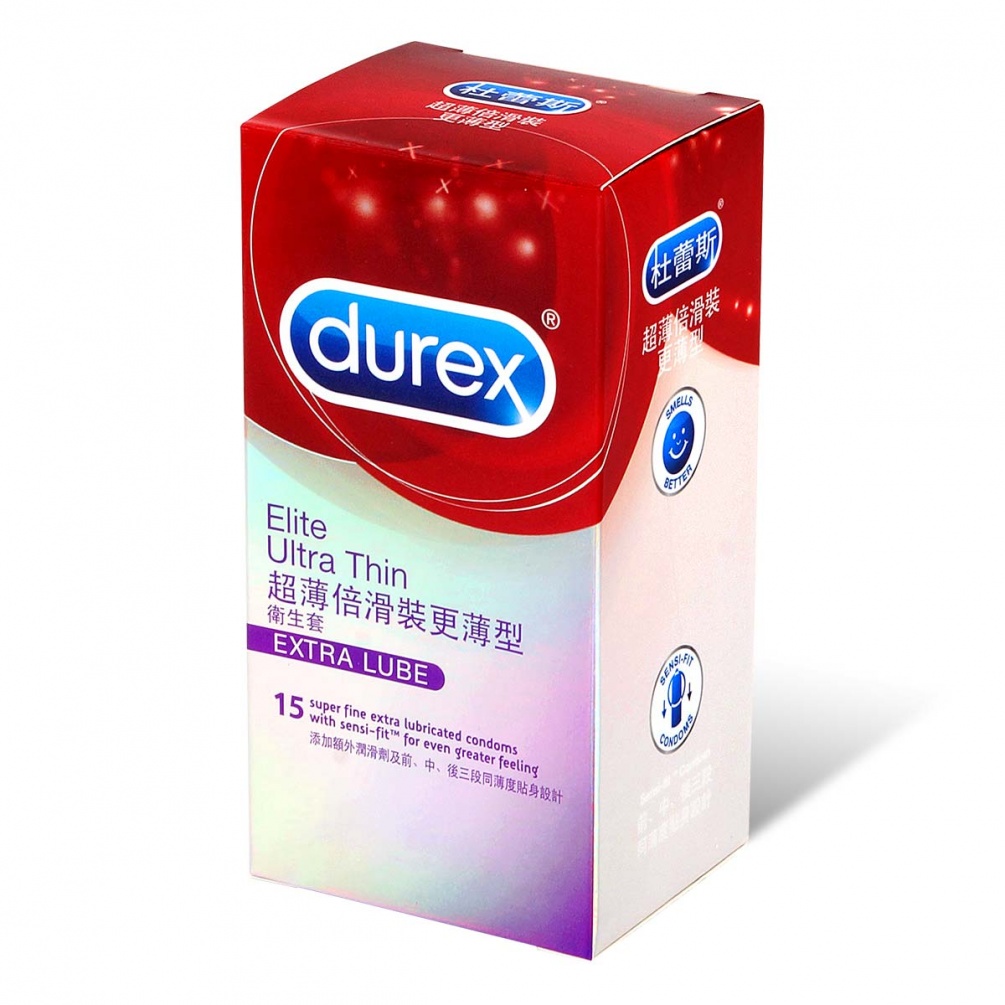 Super fine extra lubricated condoms with sensi-fit™ for even... Durex - Elite Ultra Thin 15's Pack photo-4