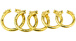 FAAK - Snake Metal Cock Ring 29mm - Gold 照片-6