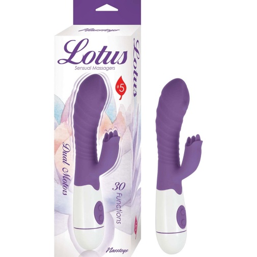 Nasstoys - Lotus #5 雙重刺激兔子震動棒 - 紫色 照片