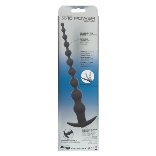 CEN - X-10 Power Vibro Anal Beads - Black photo