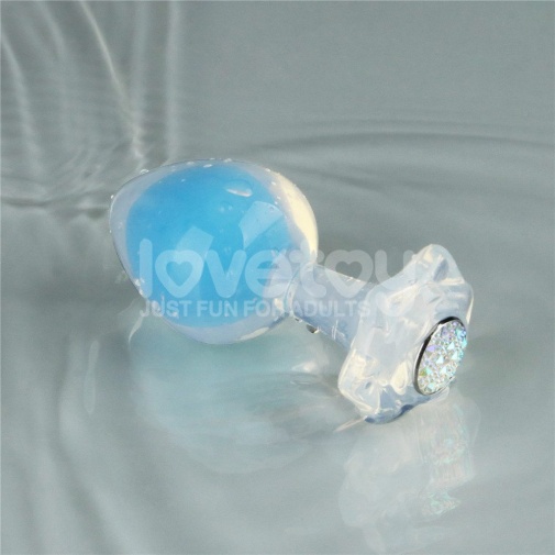 Lovetoy - Gemoria Glow Butt Plug - Blue photo
