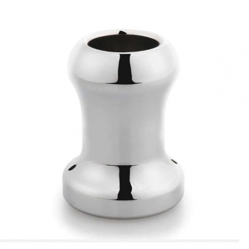 MT - Hollow Anal Plug M-size - Silver photo