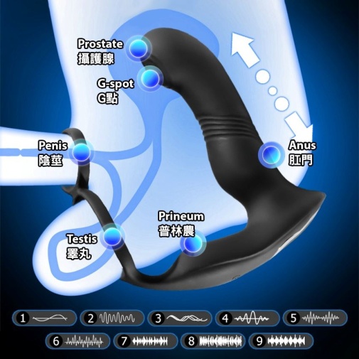 KIKO - ThrustingVibe Pro Prostate Massager - Black photo