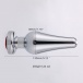 MT - Anal Plug 130x46mm - Silver/Red photo-4