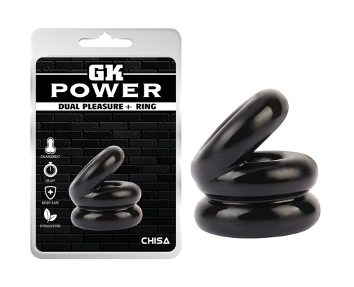 Chisa - Dual Pleasure Plus Ring - Black photo