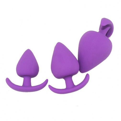 MT - Silicone Anal Plug 110x55mm - Purple photo
