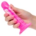 CEN - Twisted Ribbed Anal Plug - Pink photo-5