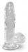 King Cock - 5" Cock w Balls - Clear photo