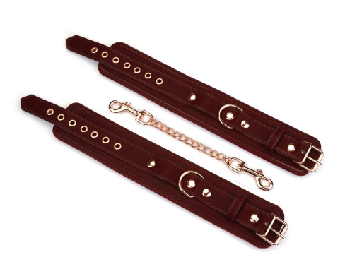 Liebe Seele - Metallic Shade Ankle Cuffs - Burgundy photo