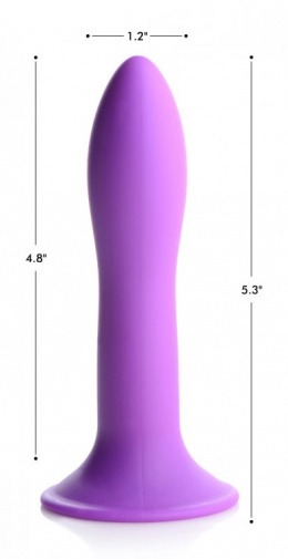 Squeeze-It - 纖細假陽具 - 紫色 照片