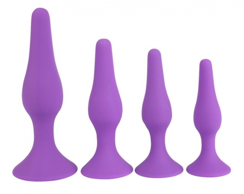 MT - Silicone Anal Plug 100x32mm - Purple photo