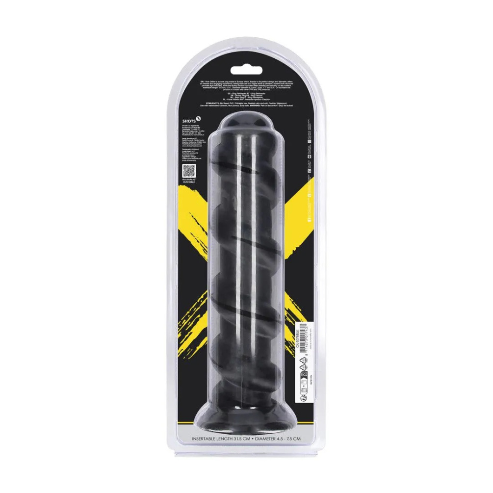Ouch - Hole Driller Anal Plug - Black photo-8
