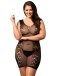 Ohyeah - Elasticity Fishnet Dress - Black - XL photo