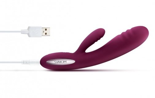 SVAKOM - Adonis Ribbed Warming Vibrator - Violet photo