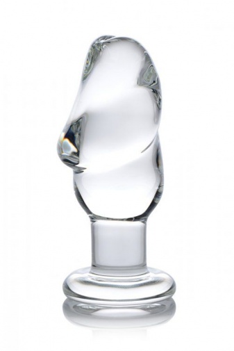 Prisms Erotic Glass - Asvini Penis Anal Plug - Clear photo