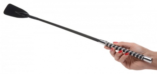 Strict - Short Leather Riding Crop - Black photo