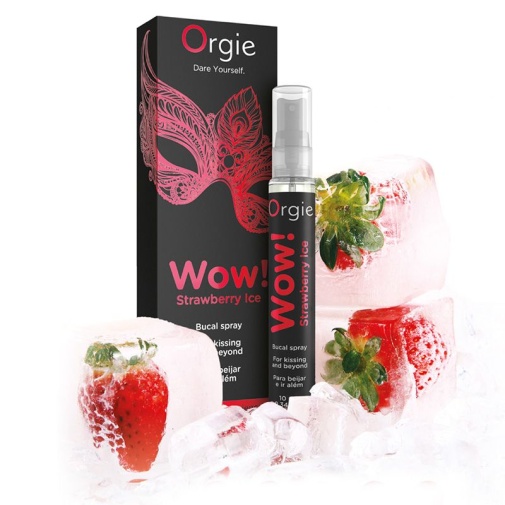 Orgie - Wow! Strawberry Ice Bucal Blowjob Spray - 10ml photo