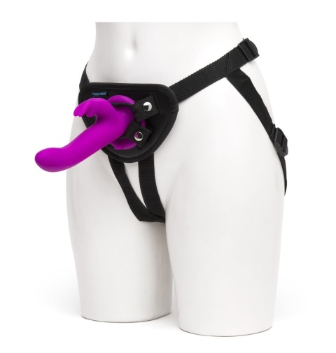 Happy Rabbit - Vibro Strap-On Harness Set - Purple photo