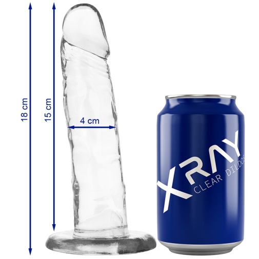 X Ray - 18cm Realictic Dildo - Clear photo