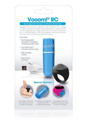 The Screaming O - Charged Remote Control Vooom Bullet - Blue photo