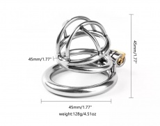 MT - Chastity Cage 45mm - Silver photo