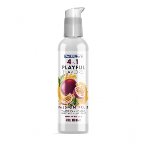 Swiss Navy - Playful Flavors 4 in 1 Passion Fruit - 118ml photo