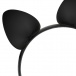 Coquette - Headband w Cat Ears - Black photo-3