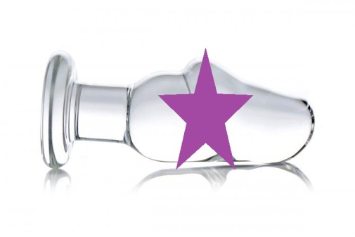 Prisms Erotic Glass - Asvini Penis Anal Plug - Clear photo