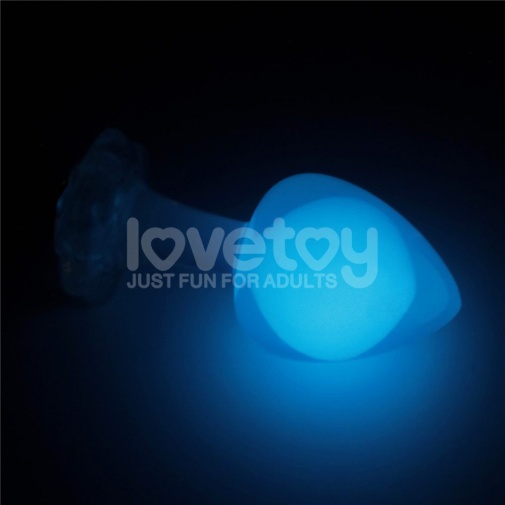 Lovetoy - Gemoria Glow Butt Plug - Blue photo