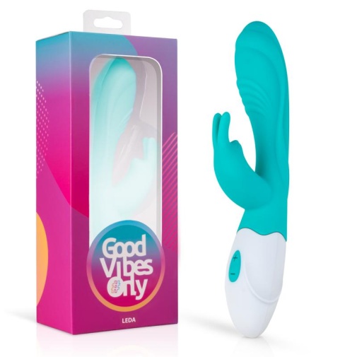 Good Vibes Only - Leda Rabbit Vibrator - Blue photo